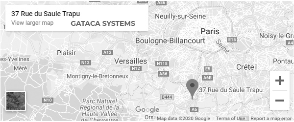 map to reach Gataca Systems France